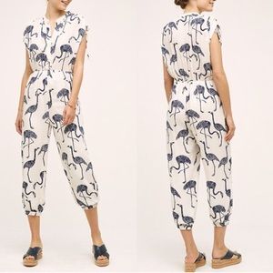 Anthropologie Flamingo Jumpsuit
